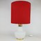 White Opaline Glass Table Lamp from Hoffmeister, 1970s, Image 1