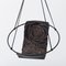 Sling Rose Engraved / Carved on Black Thick Veg Tan Genuine Leather Handmade Modern Minimal From Studio Stirling 5