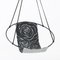 Sling Rose Noir sur Gris en Cuir Véritable Cousu à la Main Minimaliste de Studio Stirling 1