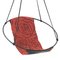 Sling Rose Red on Black Hand Stitched Genuine Leather Modern Minimal From Studio Stirling, Image 1