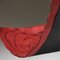 Sling Rose Red on Black Hand Stitched Genuine Leather Modern Minimal From Studio Stirling, Image 10