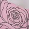 Sling rosa rosa sobre gris cuero genuino cosido a máquina moderno minimalista, Imagen 6