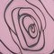 Sling rosa rosa sobre gris cuero genuino cosido a máquina moderno minimalista, Imagen 8
