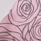 Sling rosa rosa sobre gris cuero genuino cosido a máquina moderno minimalista, Imagen 4