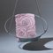 Sling Rose Pink on Grey Vera pelle cucita a macchina Modern Minimal, Immagine 10