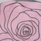 Sling Rose Pink auf grauem Leder genäht Modern Minimal Minimal 5