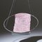 Sling Rose Pink on Grey cucita a mano in vera pelle Modern Minimal, Immagine 10