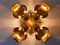 Large Mid-Century Brutalist Brass Sconce or Ceiling Fixture from Maison Jansen, 1960s, Image 2