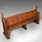 Large Antique Scottish Oak Pew, 1850, Image 6