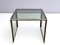 Postmodern Italian Brass and Smoked Glass Coffee Table 3