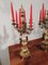 Finely Decorated 6-Flame Candlebras in Brass, Bronze & Onyx, Set of 2 2