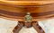 French Round Wooden Coffee or Side Table with Marquetry Center 10