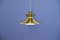 Danish Brass Hanging Lamp, 1970s, Image 3