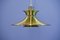 Danish Brass Hanging Lamp, 1970s 8