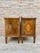 Mid-Century French Walnut Nightstands with Marquetry, Set of 2 10