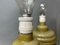 Mid-Century Modern Olive Green Opaline Glass Table Lamps, Set of 2 11