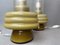 Mid-Century Modern Olive Green Opaline Glass Table Lamps, Set of 2 7