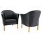 Set of Leather Easy Chairs from Mogens Hansen, Denmark, 1970s 6