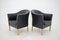 Leather Easy Chairs from Mogens Hansen, Denmark, 1970s, Set of 2 1