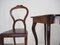 Beidermeier Chairs & Table, 1850s, Set of 3 16