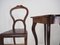 Beidermeier Chairs & Table, 1850s, Set of 3 17