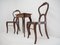 Beidermeier Chairs & Table, 1850s, Set of 3 2