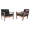 Mid-Century Armchairs by Illum Walkelsø for Niels Eilersen, Denmark, Set of 2 1