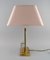 Clear Art Glass and Brass La Pomme Table Lamp from Le Dauphin, France, Image 6