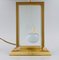 Clear Art Glass and Brass La Pomme Table Lamp from Le Dauphin, France 2