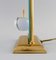 Clear Art Glass and Brass La Pomme Table Lamp from Le Dauphin, France 5