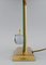Clear Art Glass and Brass La Pomme Table Lamp from Le Dauphin, France, Image 4
