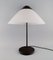 Lacquered Aluminium and Opal Glass Opala Table Lamp by Hans J. Wegner 4
