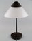 Lampe de Bureau Opala en Aluminium Laqué et Verre Opalin par Hans J. Wegner 7