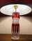 Ruby Red Crystal Table Lamp from Val St Lambert, 1950s 4