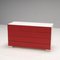 Red Leather Dandy Wide Chest of Drawers by Paolo Cattelan, 2004 2
