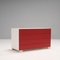 Red Leather Dandy Wide Chest of Drawers by Paolo Cattelan, 2004 4
