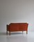Natural Leather & Oak Model 2422 Two Seater Sofa by Børge Mogensen for Fredericia, 1970s, Image 14