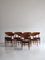 Danish Modern Black Leather & Teak Dining Chairs by Inge Rubino, 1963, Set of 8 1