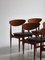 Danish Modern Black Leather & Teak Dining Chairs by Inge Rubino, 1963, Set of 8 10