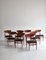Danish Modern Black Leather & Teak Dining Chairs by Inge Rubino, 1963, Set of 8 17