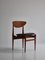 Danish Modern Black Leather & Teak Dining Chairs by Inge Rubino, 1963, Set of 8 6