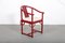 Gasparucci Italo Red Bamboo China Chair Italian Design 5