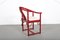 Gasparucci Italo Red Bamboo China Chair Italian Design 4