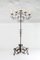 A Large Scale Heavy Wrought Iron Pricket Candle Tree | English Castle Candelabra 1