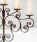 A Large Scale Heavy Wrought Iron Pricket Candle Tree | English Castle Candelabra 9