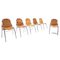Mid-Century Modern Leather Les Arcs Chairs by Charlotte Perriand, France, 1960s, Set of 6, Image 3