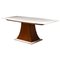 Italian Art Deco Dining Table With Marble Top Japan Inspired, Image 1