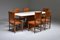 Italian Art Deco Dining Table With Marble Top Japan Inspired 2