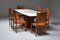 Italian Art Deco Dining Table With Marble Top Japan Inspired, Image 6