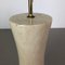 Lámpara italiana con base de mármol travertino Hollywood Regency, años 70, Imagen 7